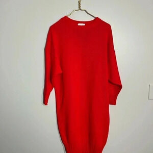 Vintage Limited Cherry red‎ oversized sweater dress size 2